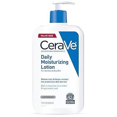 CeraVe Moisturizing Cream, Body and Face Moisturizer for Dry Skin, Body Cream with Hyaluronic Acid and Ceramides, Daily Moisturizer, Oil-Free, Fragrance Free, Non-Comedogenic, 19 Ounce