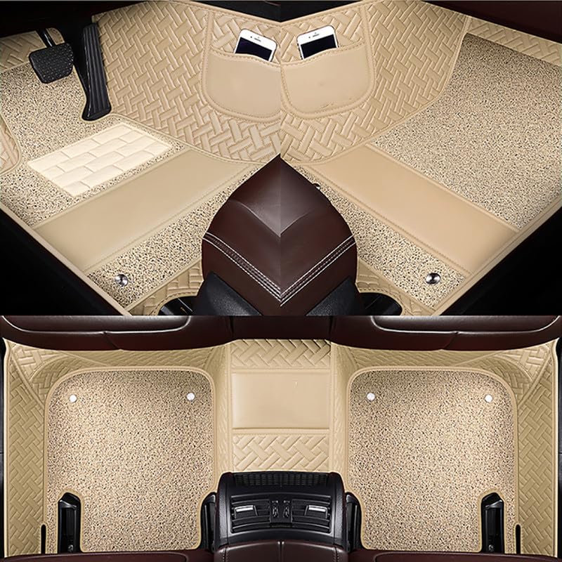 Dual Layer Car Mats Full Set for Acura 2000-2025 with Logo/Pic - ILX/MDX/CDX/RDX/RL/TL/TLX/TSX/ZDX -Full Coverage, with Storage Bag -All-Weather Protection, Custom Fit