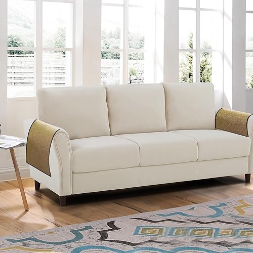 Miniatura 10 de Ntomtuex Line - Funda para reposabrazos de sofá, 2 piezas, protector de brazo con funda antideslizante para mascotas, perros, gatos, chocolate