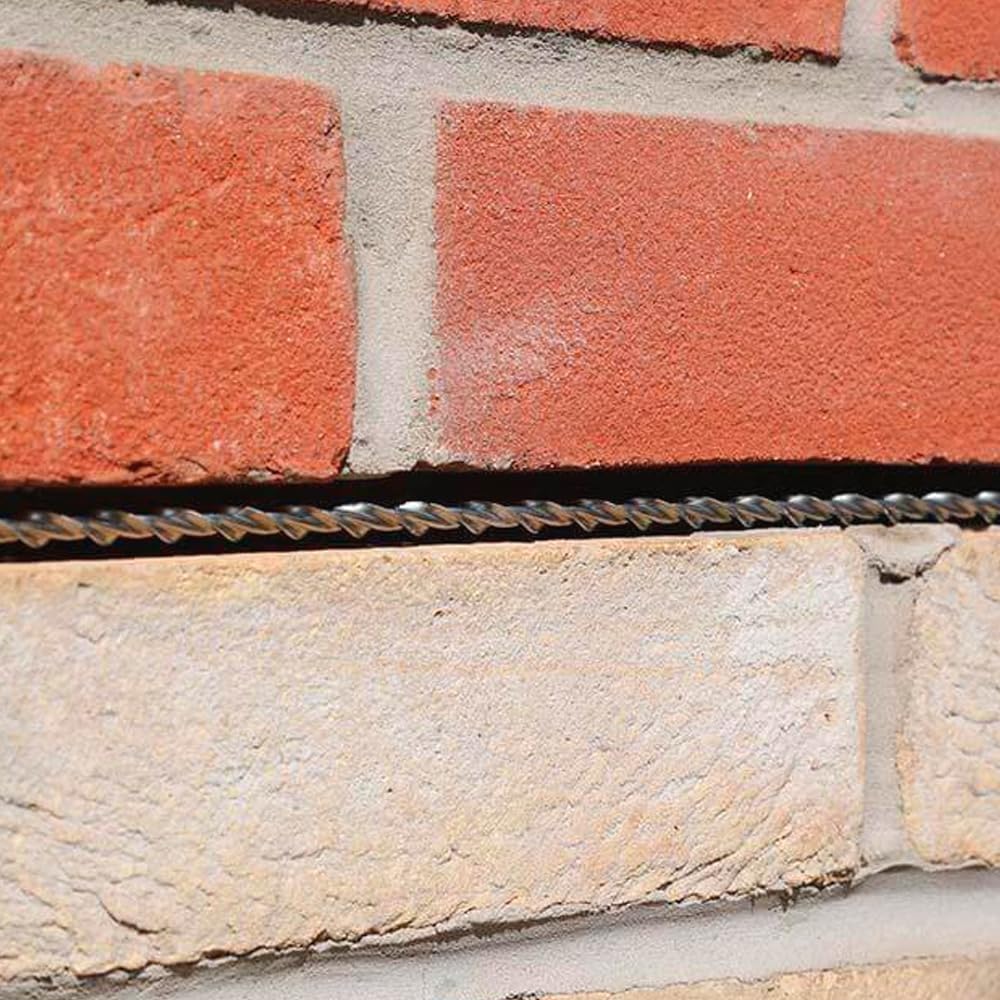 Varilla helicoidal acero inox 304 (ø 8mm) - Barra de 1 m de largo. Alta resistencia para refuerzo de estructuras de hormigón, piedra, ladrillo…