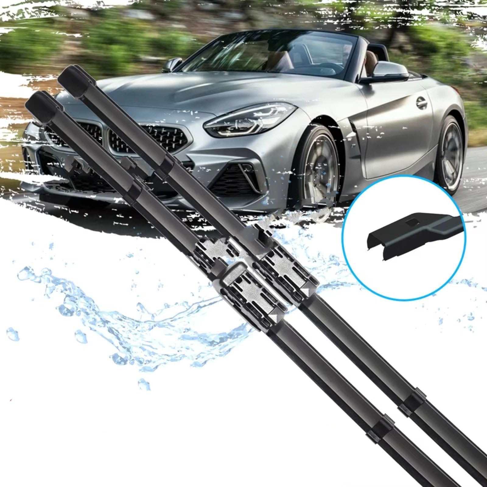Kit Tergicristallo Compatibile Con Z4 Per G29 2019 2020 2021 2022 Anteriore Auto WBlades Gomma Pulizia Finestra Parabrezza Parti Di Ricambio Parabrezza Tergicristalli(LHD)