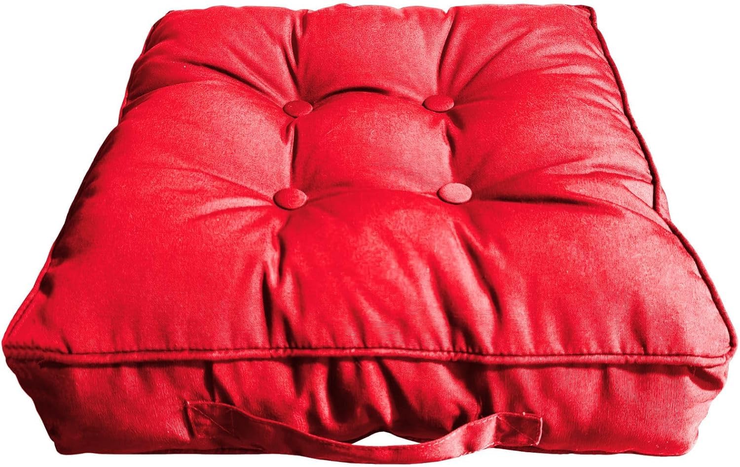 Pro Home Red Booster Cushion For Chair & Armchair – Thick Firm Support To Seat Riser Height For Elderly & Adults, Pressure Relief For Pregnancy, Recovery & Comfort, Washable Cover (Red)