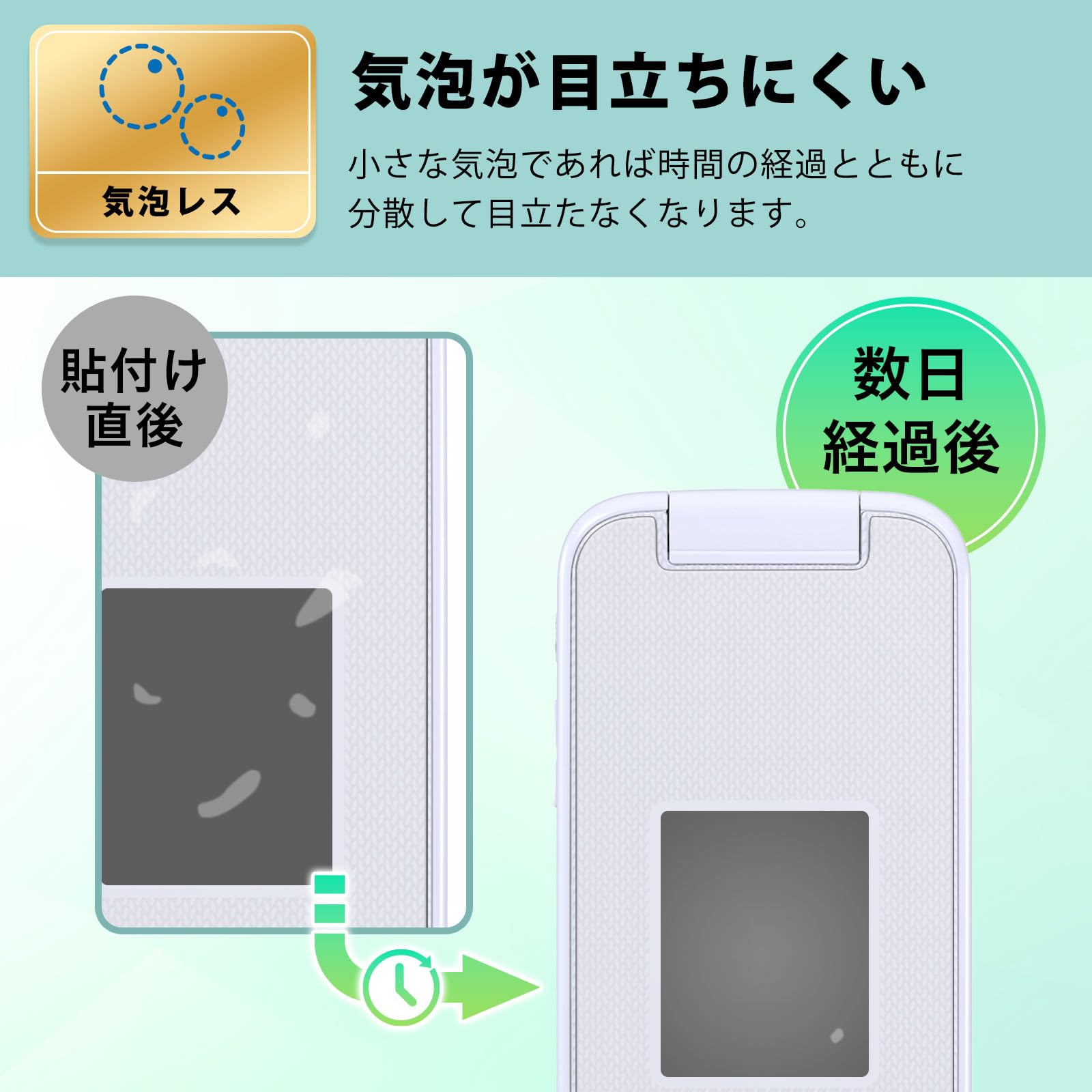 Amazon | MotoMoto フィルム FCNT らくらくホン F-41F (サブ