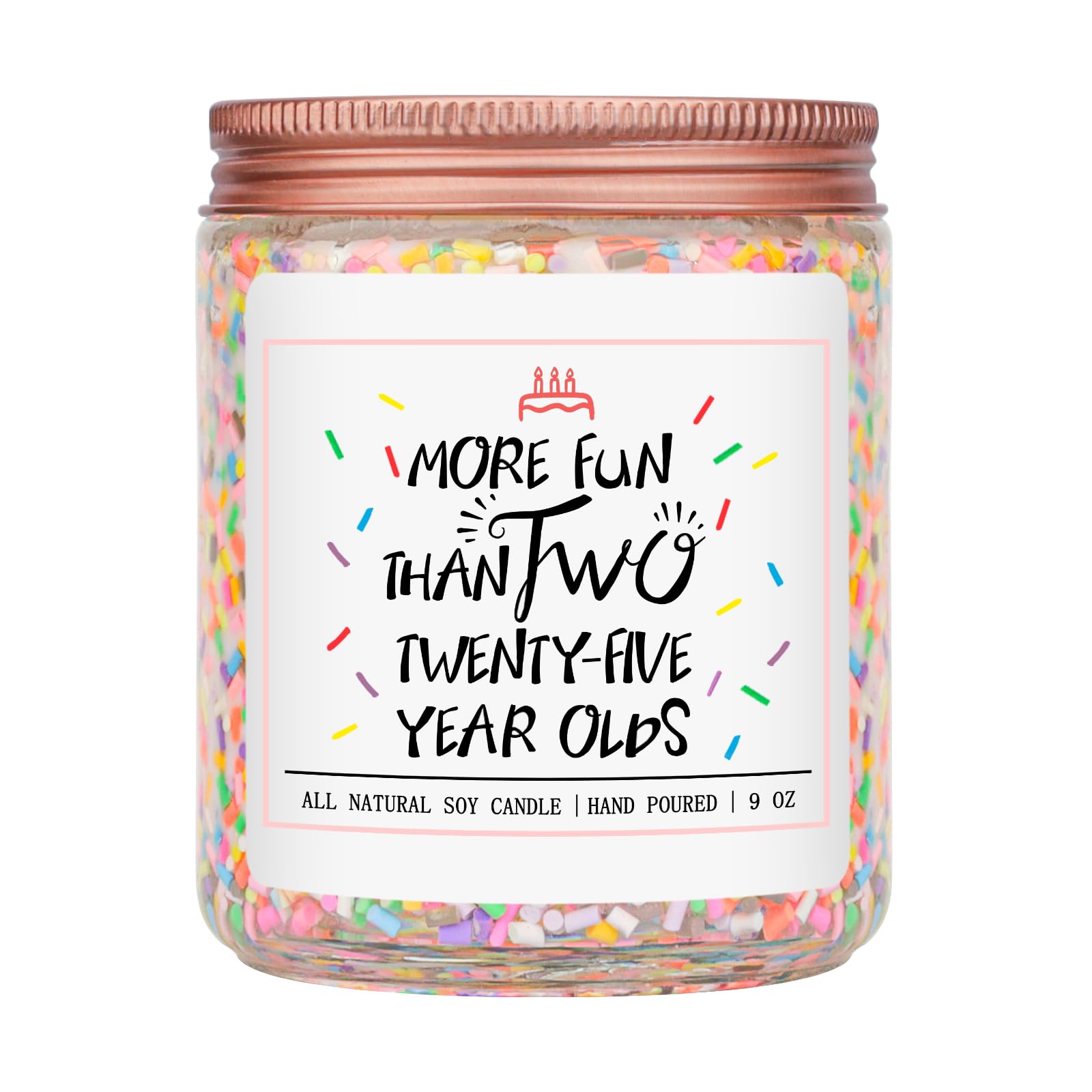 Homsolver 50th Birthday Gifts for Women, Best Ideas Birthday Decorations Candle Gift for Mom, Friends, Wife, Sister, Grandma, Vanilla Cream Scent