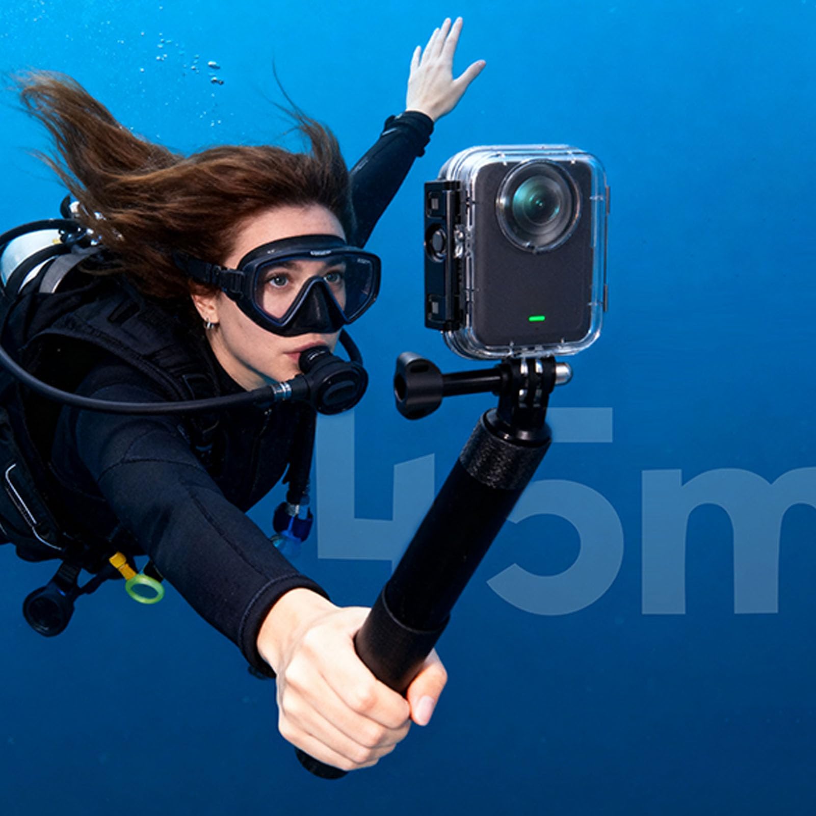 Action Camera Dive Cover adatta per 360 45M Protezione subacquea resistente all'acqua