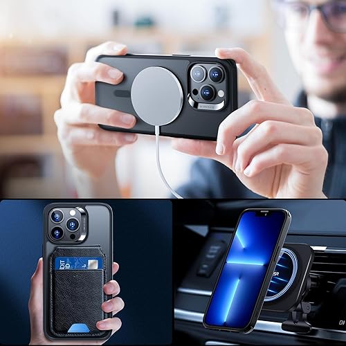 Miniatura 8 de ESR Classic Hybrid Funda para iPhone 13 Pro Max, compatible con MagSafe, protección a prueba de golpes de grado militar, resistente al amarilleo,