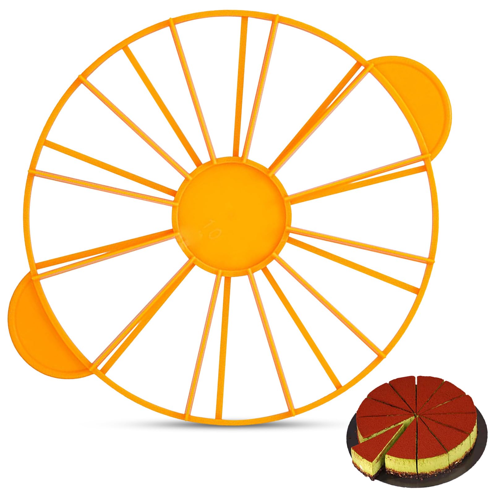 Taglia Torte In Acciaio Inox - Divisore Per 6-8 Fette, Antiaderente, Per Pizza E Formaggio