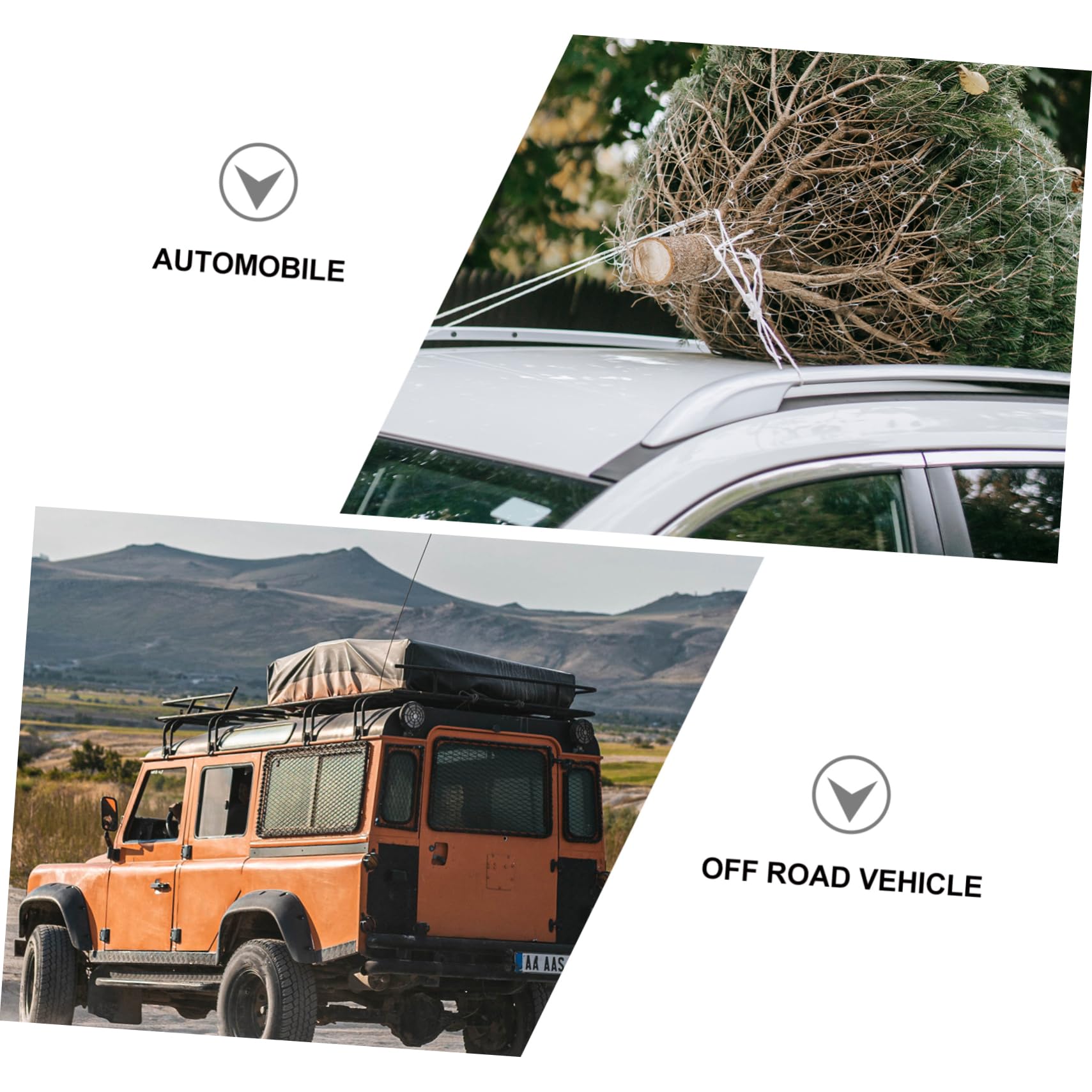MAGICLULU Rangement Caoutchouc pour Filet en Voiture et Coffre Élastique de Noir 120x90cm Organiseur Robuste pour Bagages sur Porte-Bagages de Toit Remorques