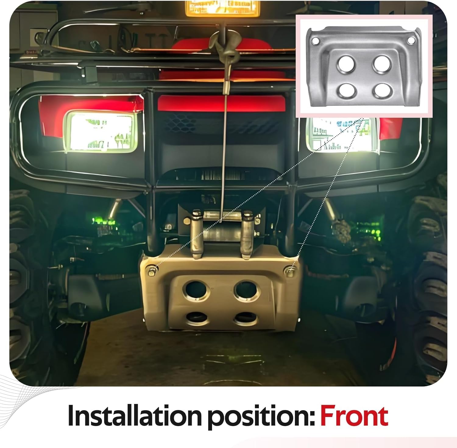 JAVIK Front ATV Bumper Skid Plate 81160-HN0-A00 for Honda Foreman 400 1999-2003 Foreman 450 1998-2004