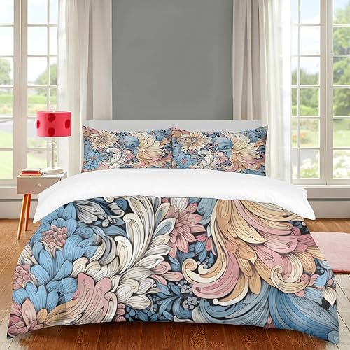 Juego de edredón bohemio para cama doble, 3 piezas, varios tamaños, suave y transpirable, cremallera oculta duradera, lavado de alta densidad, disponible en Yaxa El Salvador