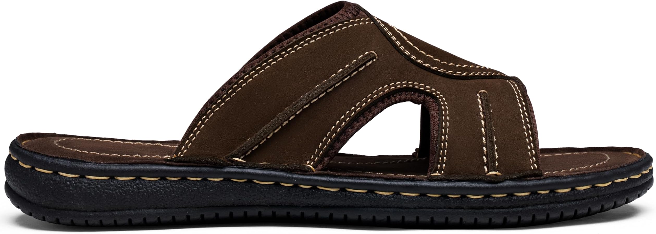 Jousen Men\'s Milan Leather Sandals Support Flip Flop Outdoor Retro Size 10 (sk88 maxresdefault.jpg main image 3