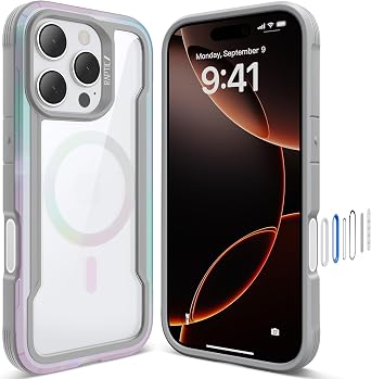 RAPTIC Upgraded Shield 2.0 for iPhone 16 Pro Max Case with Camera Control Capture Button and Sensitive Buttons, Military Grade 13ft Drop Tested, Gradient Effect Case, 6.9 inch, Quartz Gradient