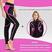 Vista 5 de GoldFin pantalones de traje de neopreno para mujer, 2 mm de neopreno, pantalones para mantenerse caliente para aeróbicos acuáticos, buceo, surf