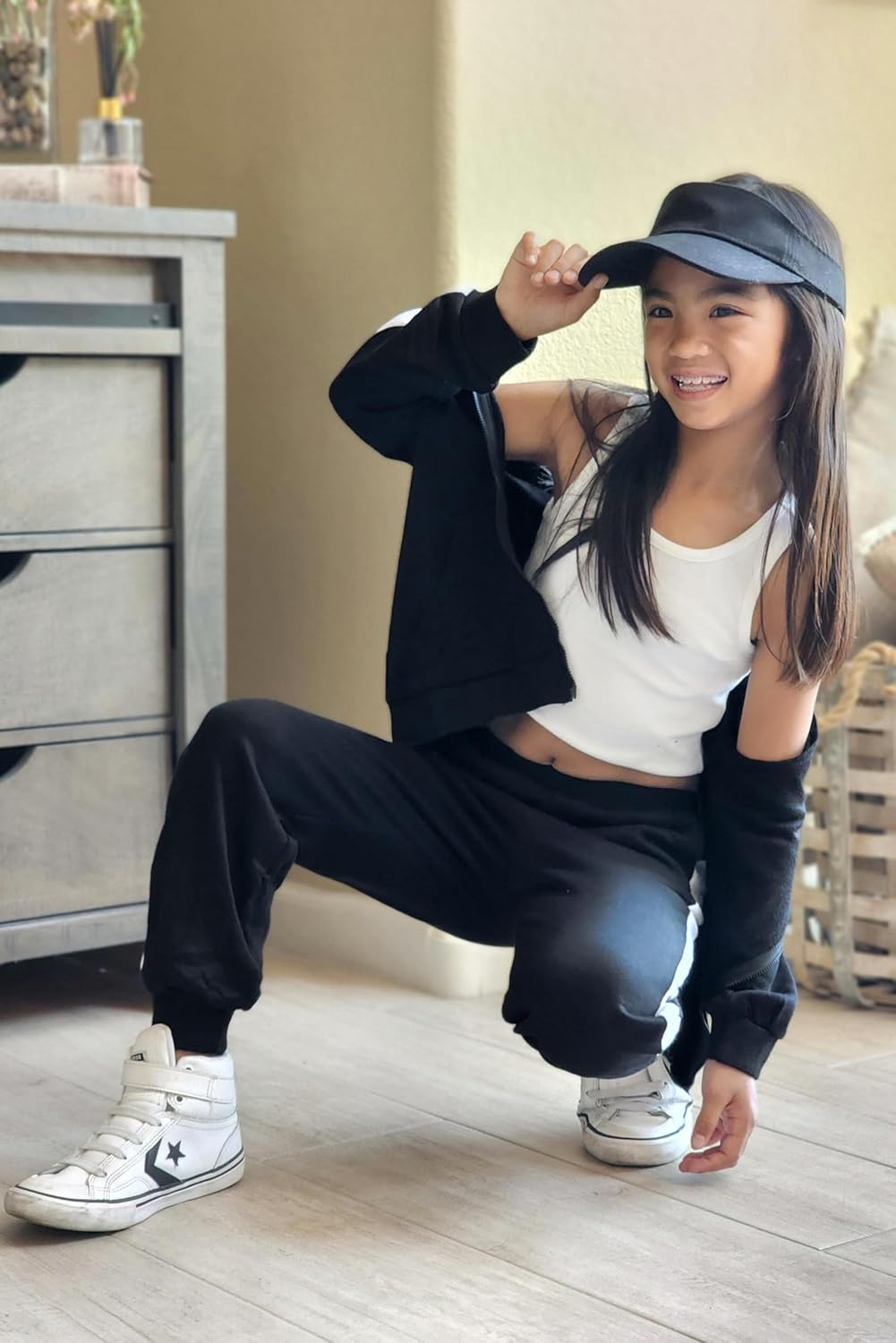 Zaclotre Girls 2 Piece Outfits Sweatsuit Zip Up Hoodie Sweatshirt and Sweatpant Tracksuit Athletic Jogger Sets - Image 9