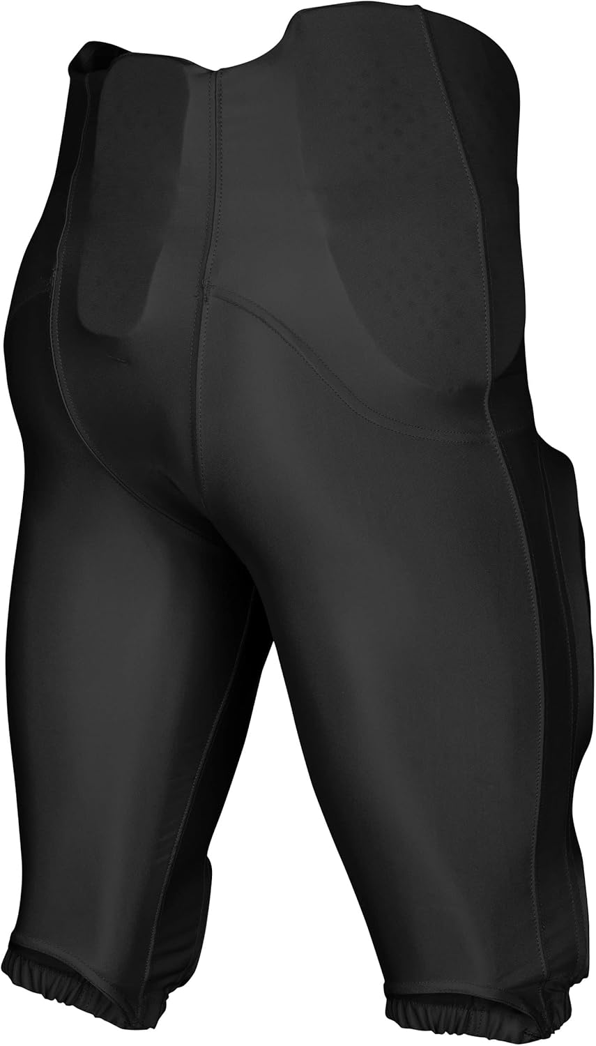 CHAMPRO Boys' Bootleg 2 Integrated Youth Football Pants with Built-in Pads, Black, X-Small : Clothing, Shoes & Jewelry