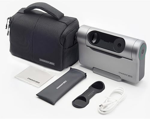 Dwarf 3 Smart Telescope - Book-sized Portable Astrophotography Camera, Capture Astronomy/Wildlife/Panorama, AZ/EQ Mode, Built-in Processing, 4K Auto-Tracking, Ultra-Light 3lb, Ideal for All Ages - 2