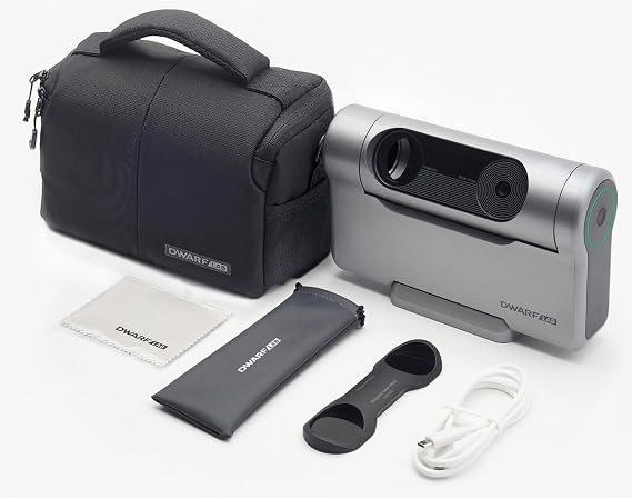Dwarf 3 Smart Telescope - Book-sized Portable Astrophotography Camera, Capture Astronomy/Wildlife/Panorama, AZ/EQ Mode, Built-in Processing, 4K Auto-Tracking, Ultra-Light 3lb, Ideal for All Ages