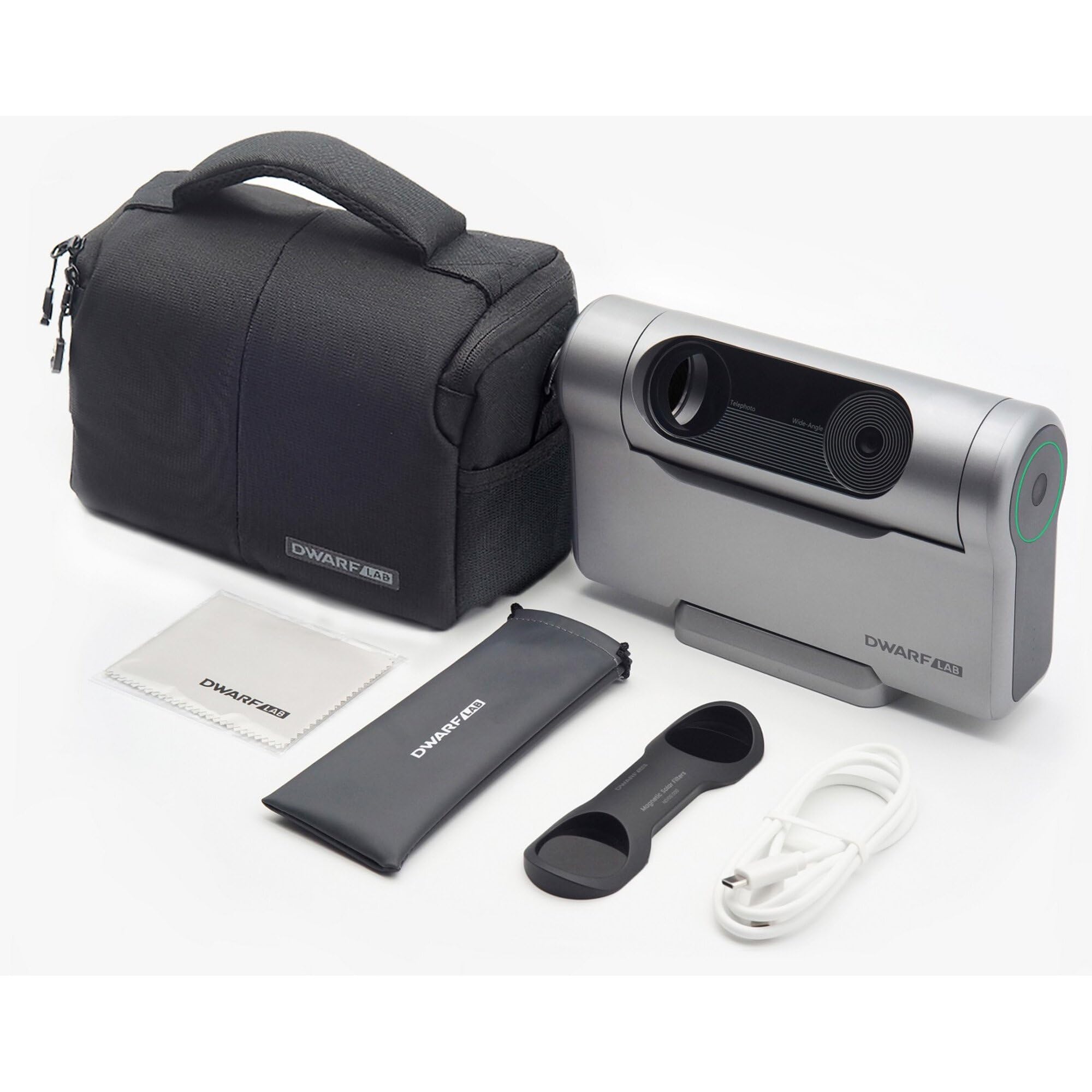DWARFLAB Dwarf 3 Télescope intelligent – EAA tout-en-un simple, autofocus, double caméras 4K pour astronomie, nature et panorama, ultra léger (1,35 kg), pour tous les 6 à 98 ans