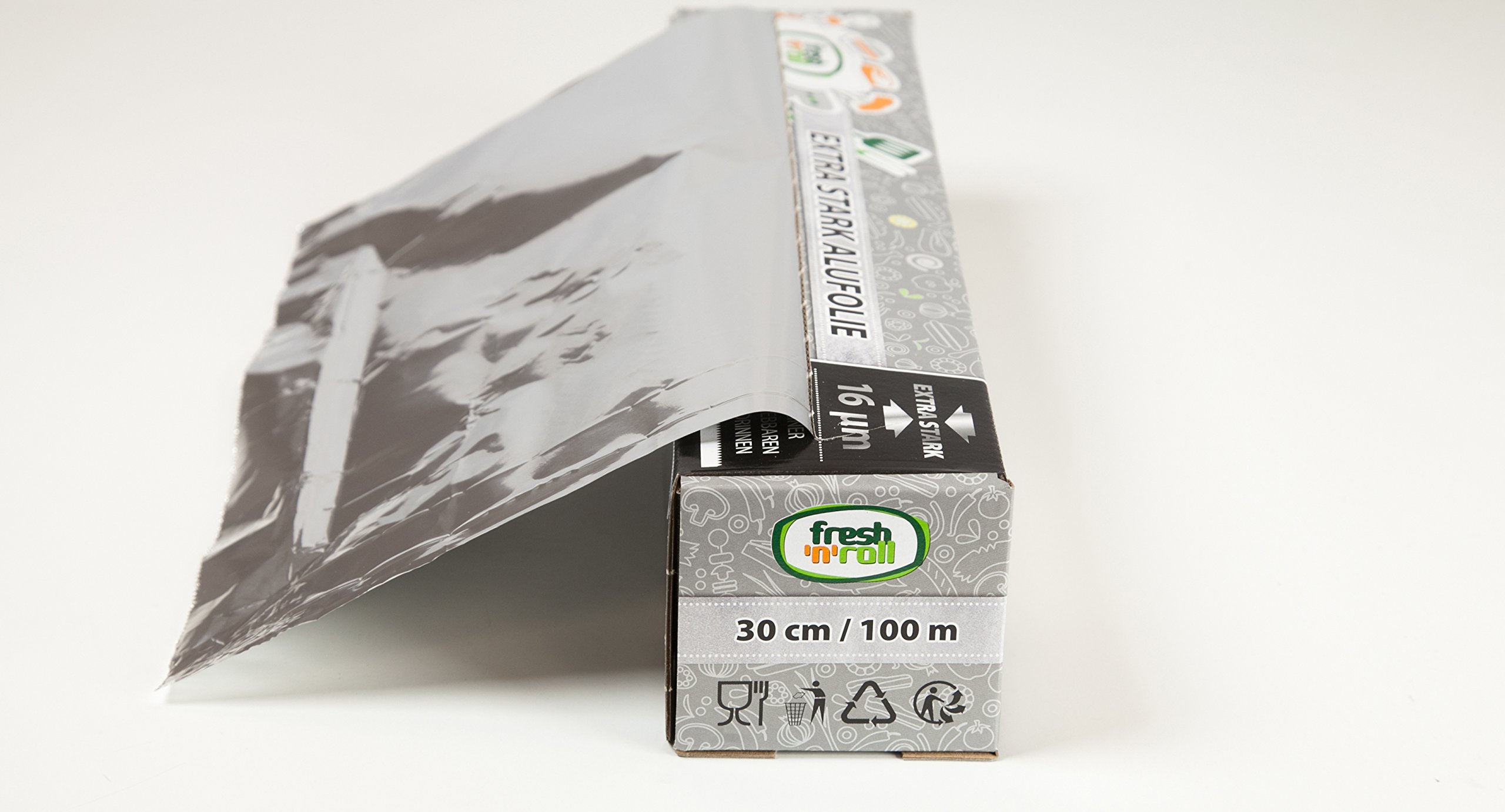 Stagnola Fresh Rock' n 'Roll con sega e rotolo di carta, 100 m, Extra Forte 16 My