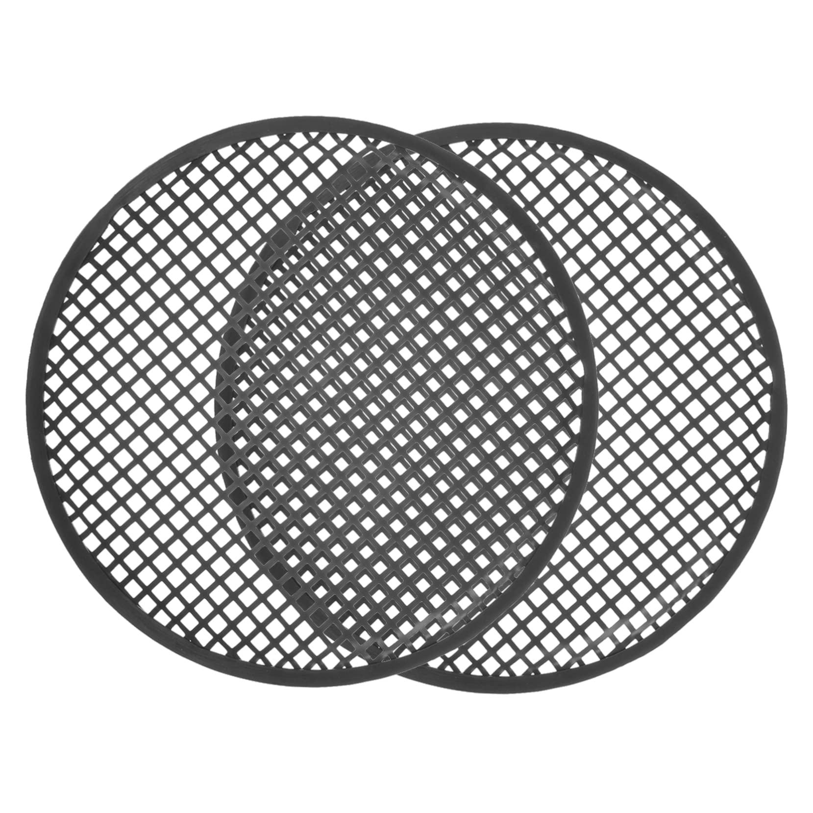 VANZACK 2pcs Sound Grille Speaker-grills Protection Speaker Refitting Net Protector Car Audio Cover Enclosure White Large Speaker Mesh Speaker for Car Guard Protective Outdoor Iron Black