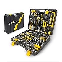 Enventor Cassetta Attrezzi Completa 280 Pezzi, Set Attrezzi da Lavoro con Set Cacciavite Chiavi a Chiavi a Bussola, Valigetta Attrezzi Completa Riparazioni e Progetti Domestici Generali
