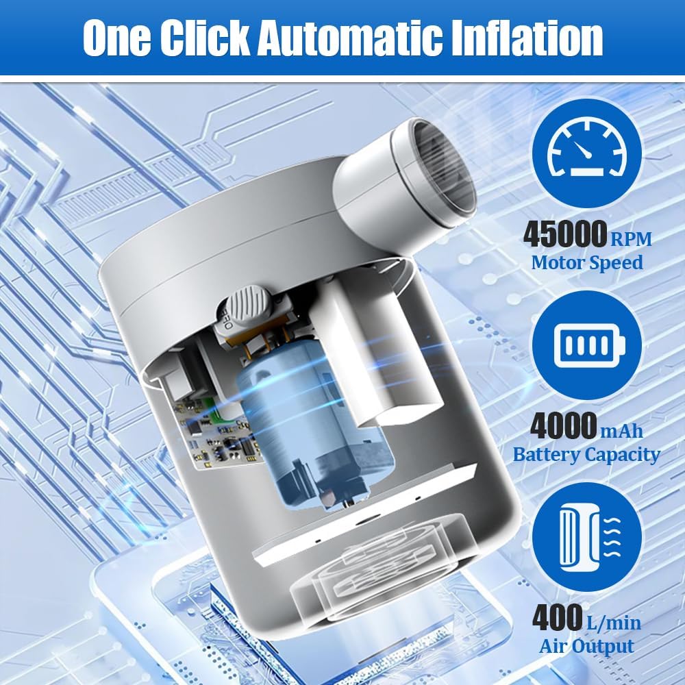 YUEWO Inflatable Swimming Pool Family Full-Sized Kiddie Blow Up Pool for Toddlers, Kids & Adults Above Ground Lounge Pool for Garden, Backyard Water Party (3m/118in)