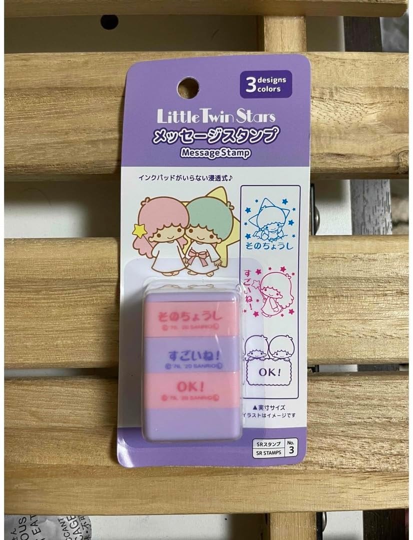 サンリオ キキララ ピンバッジ未開封1999年 おまけスタンプ2個付き