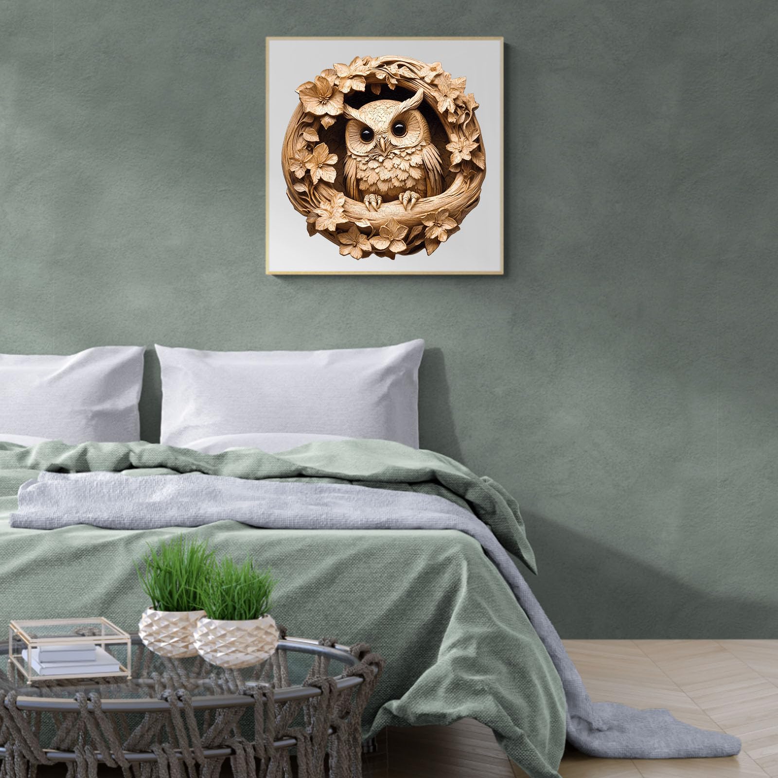 Puzle de madera para adultos, 300 piezas, rompecabezas visual 3D de madera para adultos, rompecabezas de madera de 34 x 34 cm, rompecabezas de madera único, rompecabezas de madera con caja de madera
