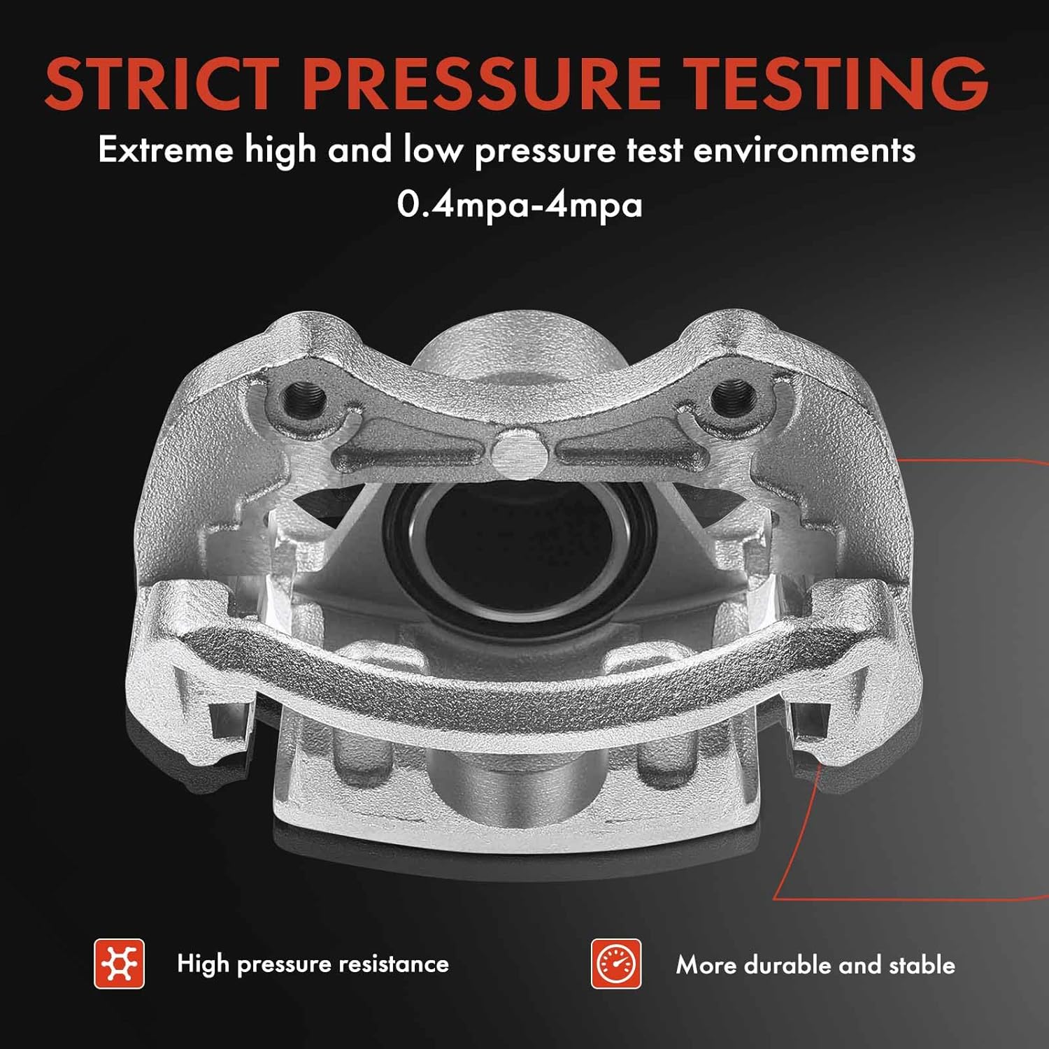 A-Premium Disc Brake Caliper Assembly with Bracket Compatible with Select Nissan Models - Cube 2009-2014, Tiida 2012-2016, Versa 2007-2012, L4 1.8L - Front Driver and Passenger Side, 2-PC Set