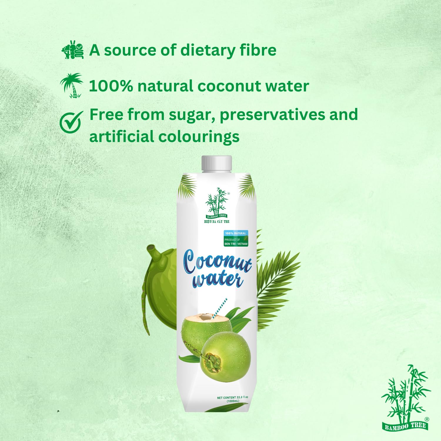 BAMBOO TREE - Acqua di cocco - Multipack (12 X 500 ML)