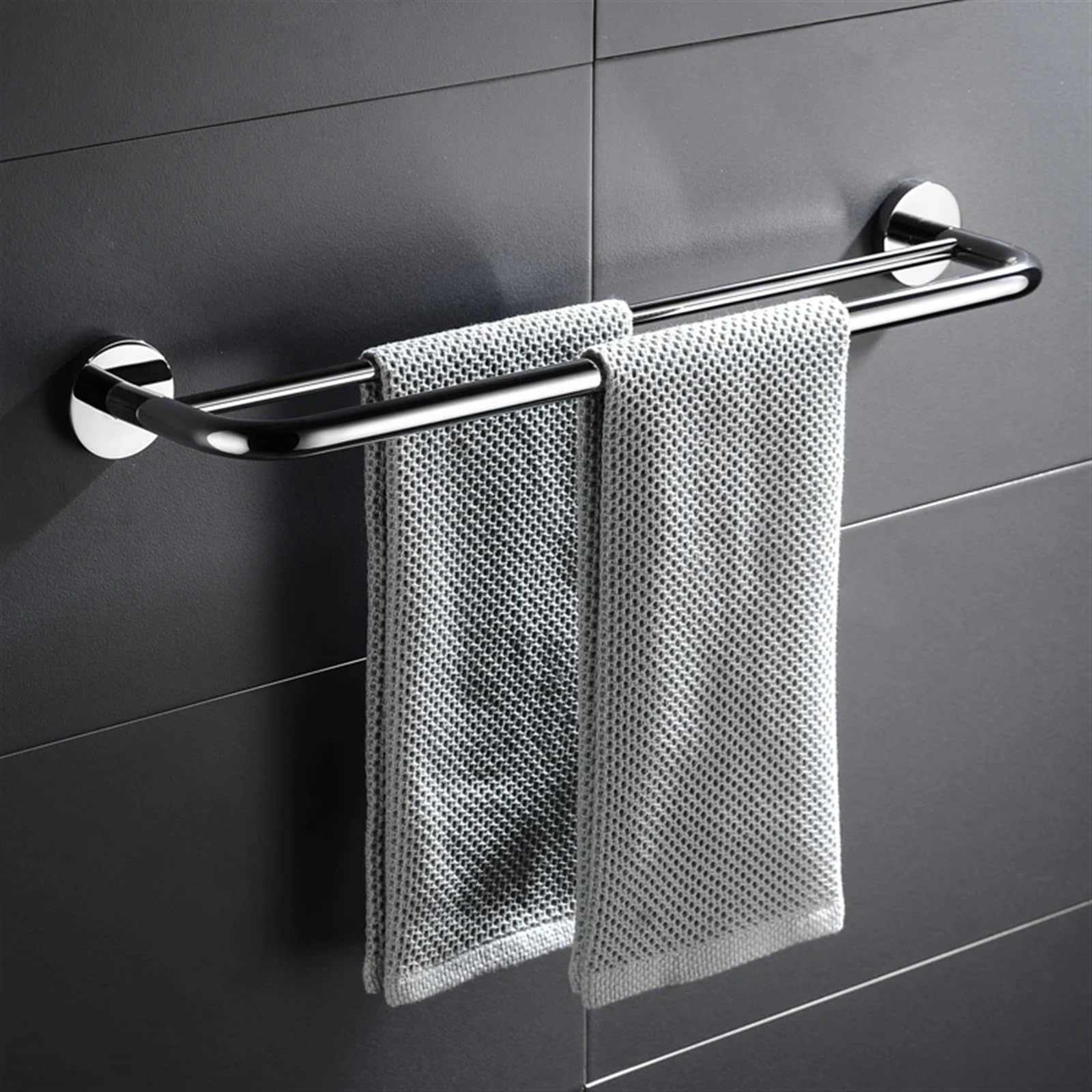Toallero Double Towel Bar 24'' Stainless Steel Bath Towel Rack For Bathroom, SUS304 Chrome Towel Holder Wall Mount para BañO Y Cocina(1 PCS)