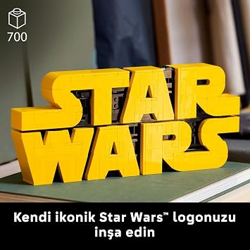 LEGO Star Wars Parçalarla Yapılan Star Wars Logosu 75407 - Yetişkin Kadınlar ve Erkekler için İnşa Edilebilen Dekoratif Yaratıcı Model Yapım Seti, Doğum Günü veya Özel Gün Hediyesi Fikri (700 Parça)