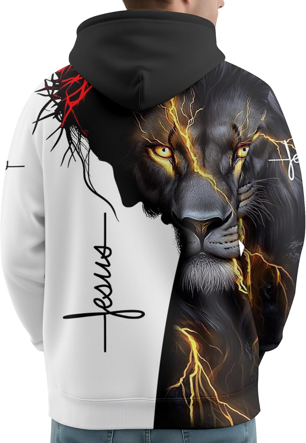 PAGYMO Graphic Hoodies for Men Funny Design Fashion Pullover Hooded Sweatshirt