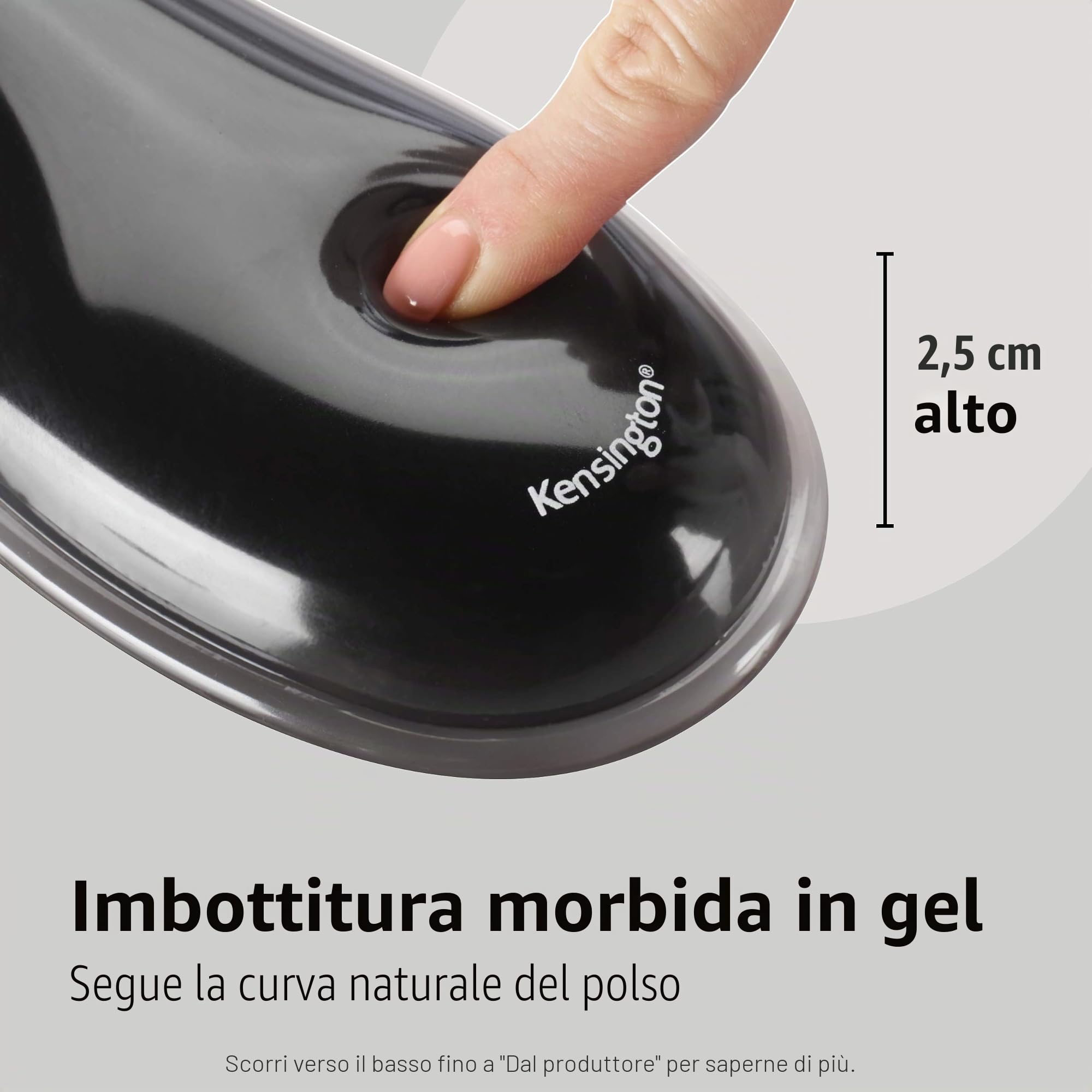 Kensington Duo Gel Mouse & Tastiera Poggiapolsi Bundle, Blu (K52920WW)