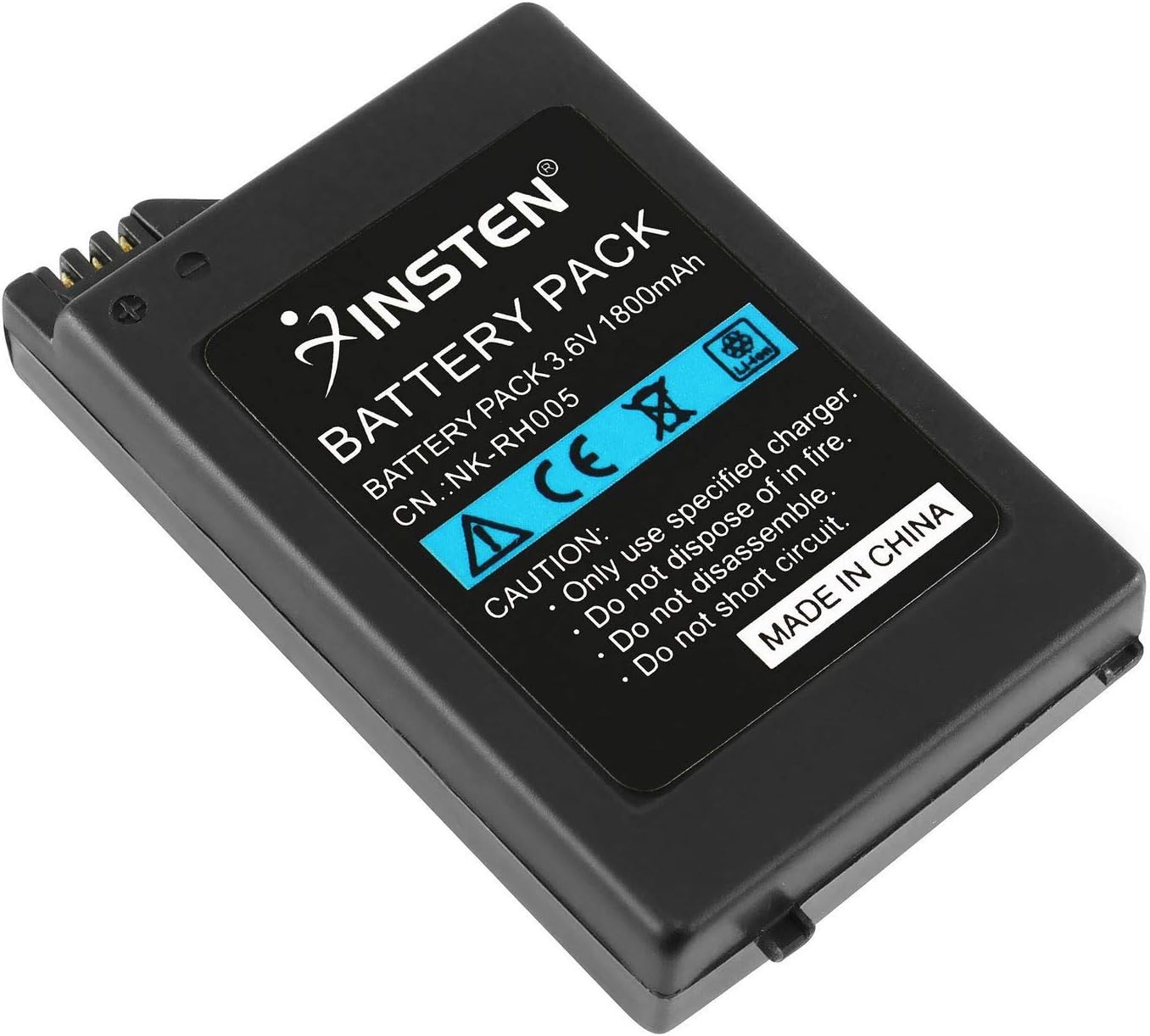 Insten Rechargeable Battery Compatible with Sony PSP 1000 1001 High Capacity 1800mAh Battery Pack US (Not Compatible with PSP-2000 or 3000 or PSP Slim)