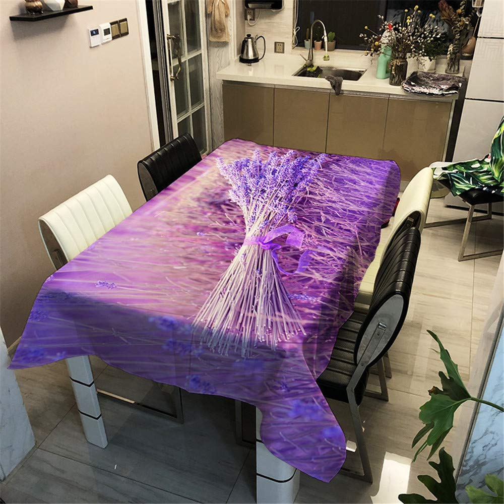 Tovaglia Antimacchia Floreale 140x180 Cm: Copritavolo Rettangolare Impermeabile In Poliestere, Lavabile, Per Esterni, Compleanni E Feste
