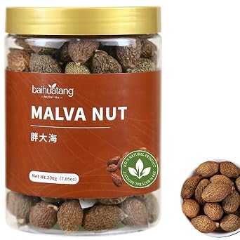 200g Dried Pang Da Hai Malva Nut/Sterculia Lychnophora Chinese Herbal Tea, Pairs Well with Honeysuckle & Luo Han Guo, Also Known as Niranjan Phal