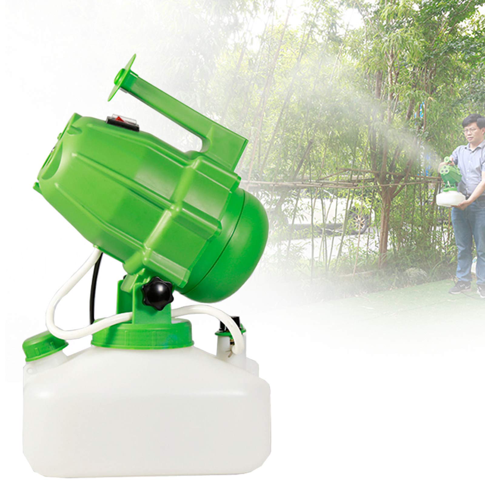 Nebulizzatore Acqua Portatile, Nebulizzatori per Sanificazione, Utilizzato per La Casa, Il Centro Commerciale, L'ospedale, L'hotel, L'igiene Scolastica E La Prevenzione delle Epidemie,Green