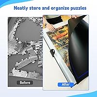 Vista 6 de ALL4JIG Extra Large Puzzle Binder – Space-Saving Storage Folder for 500–1000 Piece Puzzle Collection, Holds 20 Puzzles, HD Film Pockets, Birthday