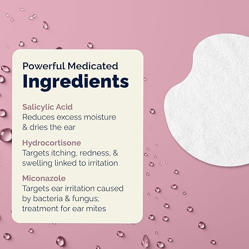 Miniatura 6 de Vetnique Oticbliss - Toallitas limpiadoras para orejas de gato y perro, tratamiento de infección de oído de perro o toallitas limpiadoras