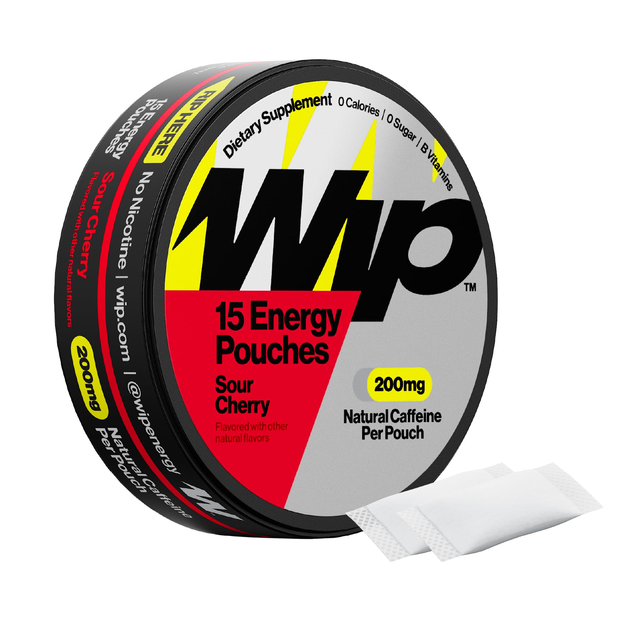 Wip Caffeine Pouches, Mint, 200mg, 3 Pack (45 Pouches) — Amazon image 12