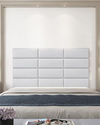 Art3d H08030B Cabecero tapizado, 31.5"x11.8", marfil