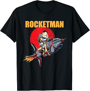Kim Jong Un Rocketman Golden Jong Yu Rocket Man North Korea T-Shirt