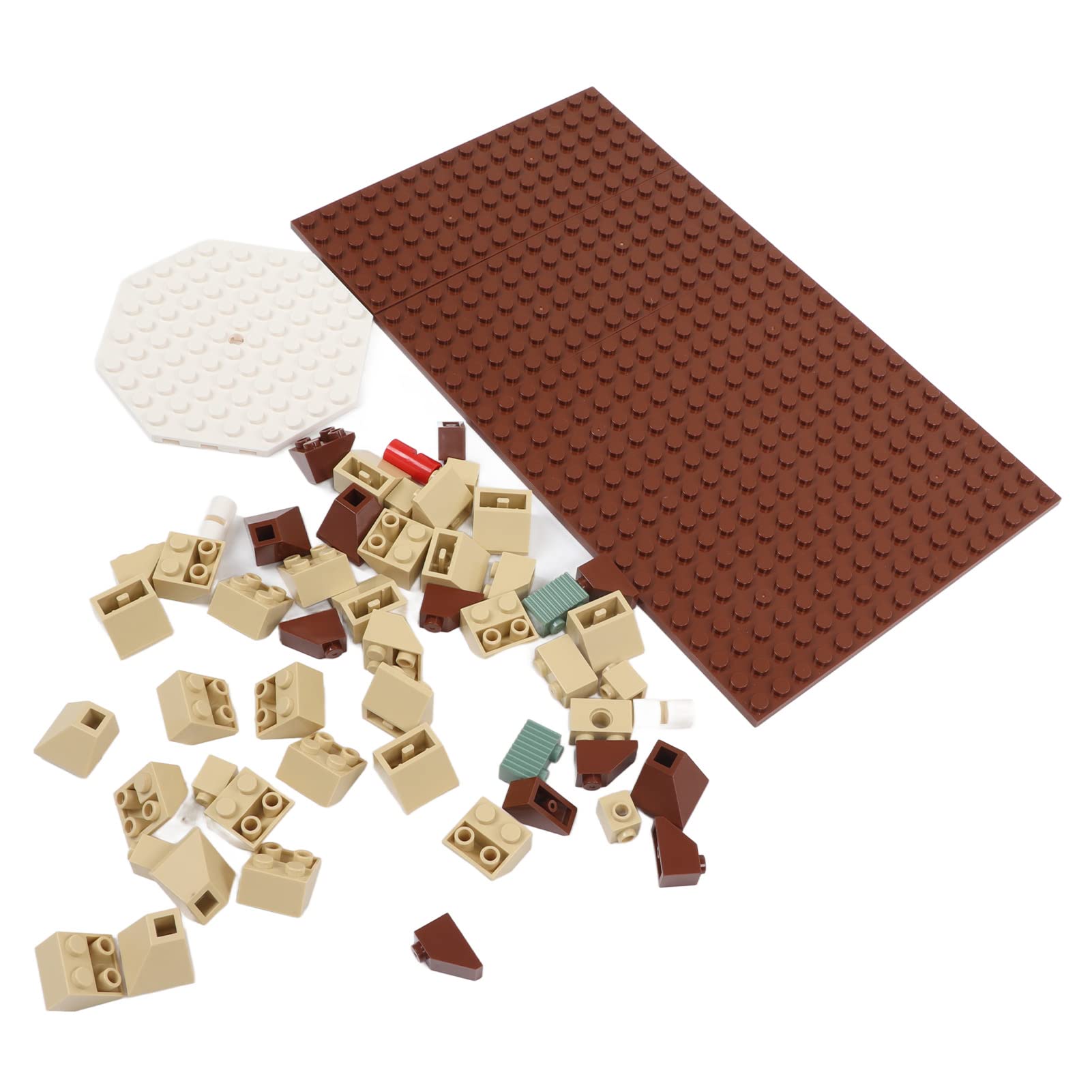 Set di Blocchi di Casetta Natalizia per Bambini da 843 Pezzi – Kit Costruzione per Gioco Creativo, Coordinazione Occhio-mano e Sviluppo del Cervello