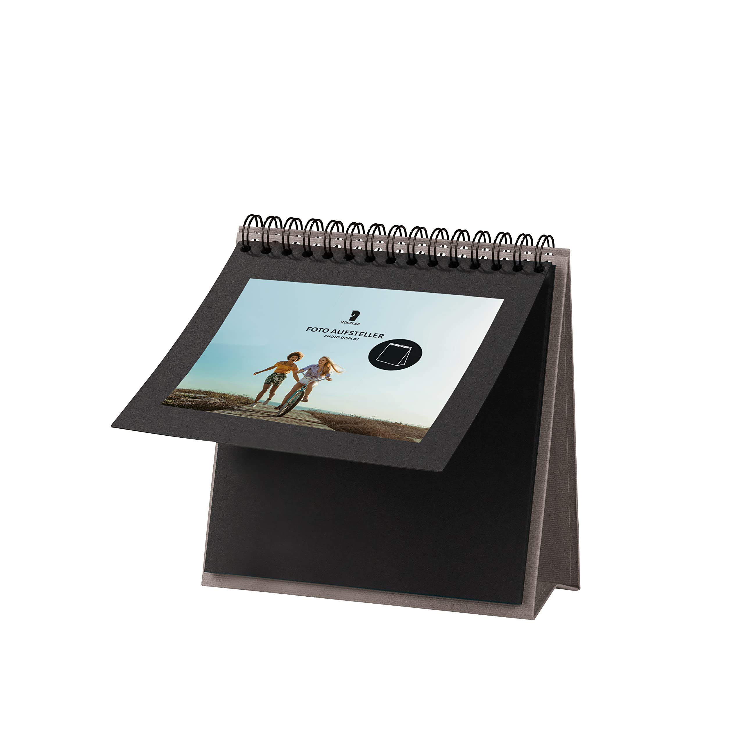 Rössler 13293200949 Photo Table Display with Wire-O Binding Taupe 13 Sheets 190 x 190 mm Pack of 1 - Image 2