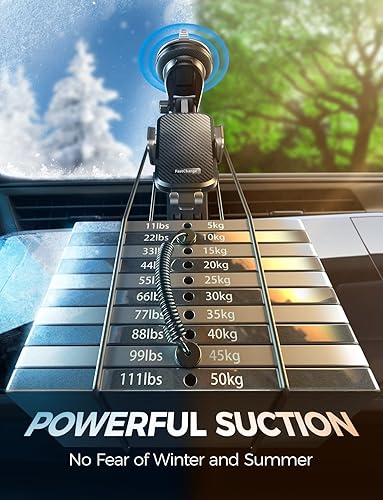 Miniatura 6 de CHGeek Cargador inalámbrico de coche con soporte para teléfono, soporte de teléfono de carga rápida de 15 W, soporte de teléfono con abrazadera