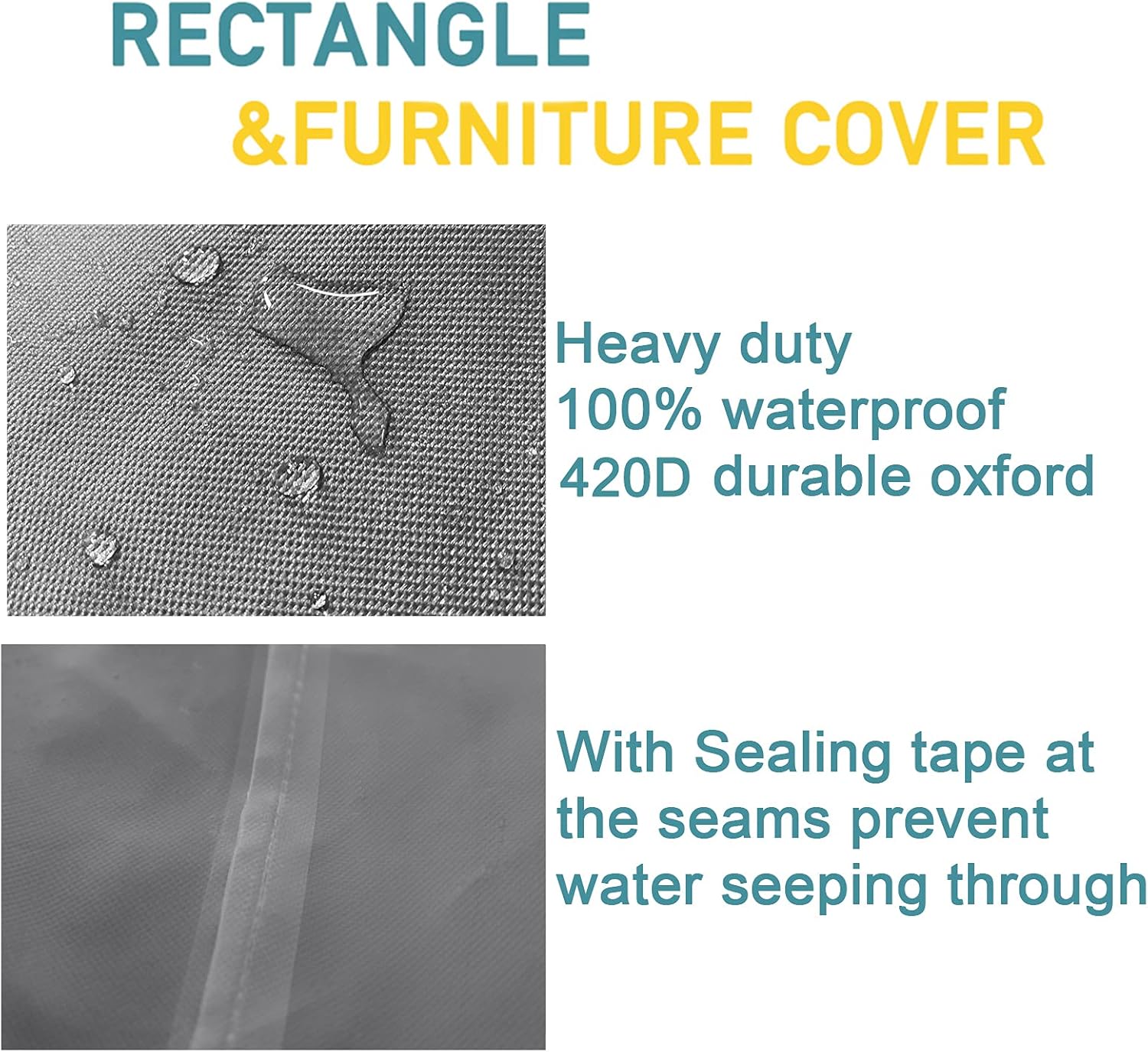 AKEfit Patio Furniture Cover Outdoor sectional Furniture Covers Waterproof Dust Proof Furniture Lounge Porch Sofa Protectors D126 x W64 x H29… : Patio, Lawn & Garden