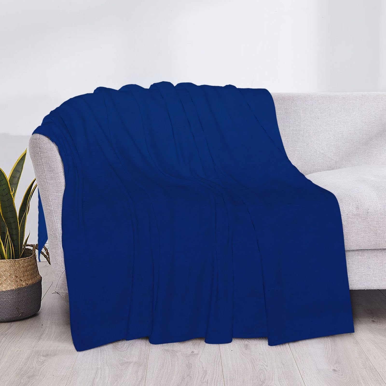 Dicke, bedruckte Überwurfdecke, personalisierbar, leicht, weich, gemütlich, Wandteppich für Raumdekoration, Marineblau
