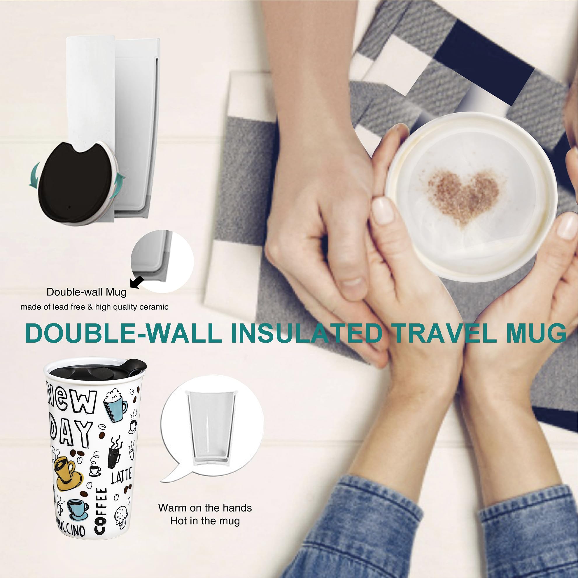 15 oz in n out burger ceramic coffee mug 15oz Sublimation Blank Ceramic Coffee Mug — Crafters main image 0