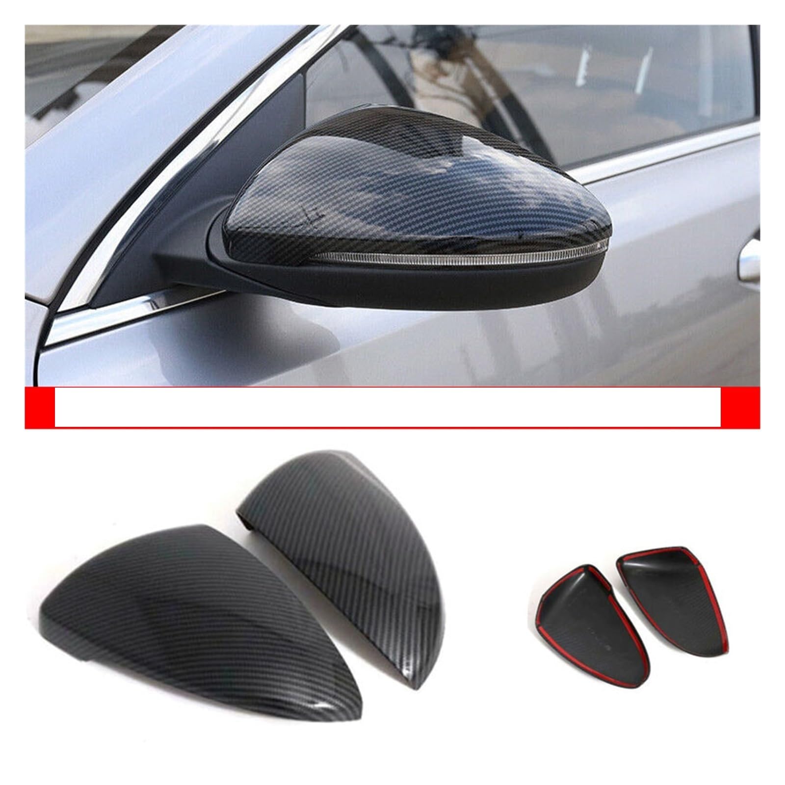 Specchietto retrovisore dell'automobile Per KIA K3 Per Cerato Per Forte 2019-2022 Coperchio specchietto retrovisore portiera laterale Adesivo alloggiamento guscio corna
